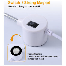 30 LED Sewing Machine Light with Magnetic Base and Flexible Gooseneck, Portable Work Light 4pack EU PLug