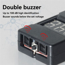 2X BBX1-8S 1-8S 2IN1 Lipo-Accuspanningstester/Alarm voor Lage Spanning/Accuspanningstester met Dubbele Luidspreker, met Behuizing