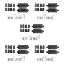 10Pcs 6 Inch Concealed Door Hinges Invisible Concealed Hinges 180 Degree Swing Hinge 3 Way Adjustable Butt Hinge A