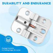 Adjustable 180 Degree Hinge, Locking Hinge Folding Hinge, Adjustable Door Hinge, Leaf Table Hinge, 4PCS