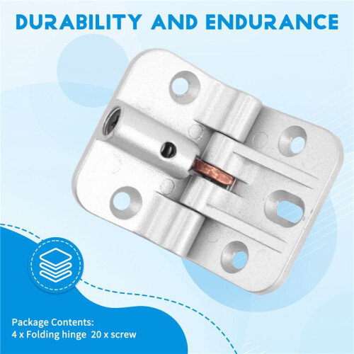 Adjustable 180 Degree Hinge, Locking Hinge Folding Hinge, Adjustable Door Hinge, Leaf Table Hinge, 4PCS