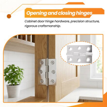 2pcs Stainless Steel 2 Inch 4.4x3.1cm Cabinet Door Hinges Hardware