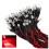10 pcs 12V 20cm LED Pre wired 3mm red 1