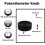 Matt Universal BekväMt 32X13Mm 6Mm HåL Svart Solid Aluminium Solid Volym Potentiometer Kontrollknapp 8