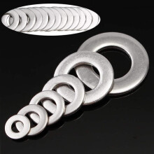 105pcs 304 flache Edelstahl-Unterlegscheiben M3 M4 M5 M6 M8 M10 fuer Schrauben-Reparatur-Installationssatz-Werkzeug