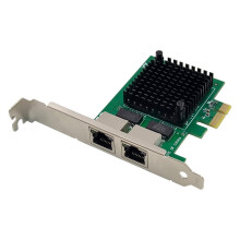 Carte Réseau Double PCIe 3.1 2,5G avec Contrôleur LAN RJ45 PCI Express 2500/1000/100 Mbps (I225)