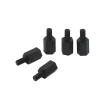 200Pcs M3 Thread 8mm+6mm PCB Fixed Nylon Hex Standoff Spacer Pillar