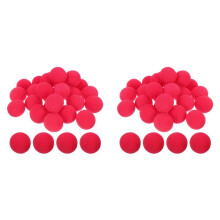 200 Bolas de Espuma Roja para Nariz de Payaso, Ideales para Circo, Carnaval, Mascarada, Cosplay y Fiestas.
