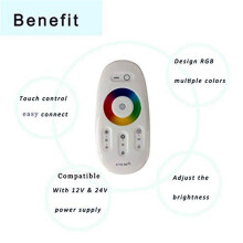 5X RF LED Remote Controller 2.4GHz Wireless RF Touch LED RGB Dimmer Controller for 5050 3528 RGB LED Strip Light 12V/24V