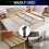 4PCS Adjustable Bed Frame Support Legs ( 8.3In-14.5In), Frame Center Slats Heavy Support Leg,for Frame/Sofa/Chair/Table 6