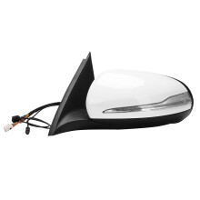 For W253 X253 GLC Class GLC220 GLC300 GLC350 15-21 Left Side Rear View Mirror Assembly Blind Spot White