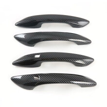 4Pcs/Set Carbon Fiber Texture Car Door Handle Panel Cover Trim for 10Th Sonata DN8 2020 Car Styling