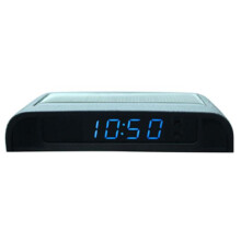 Solar LED Car Clock,Car Clocks with Night Display Thermometer Auto with Car Watch Solar Powered 24-Hour ,White