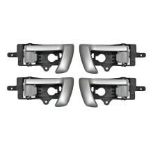 4Pcs (Four Door)Interior Inner Door Handle for 2007-2012 Santa Fe with Gray Knob 82610-2B010 82620-2B010