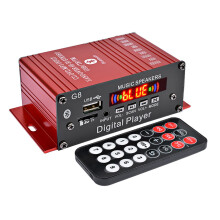 G8 200W 12V Car Audio Amplificador HIFI Home Stereo Amplifiers Audio Power Amplifier FM Radio 2CH USB TF AUX