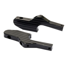 Auto Passenger Foot Peg Extensions Extended Footpegs Pedal Growth for GTS300 GTV 200 250 300 Black