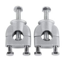 2X 7/8 Inch 22mm Motorcycle Handlebar Risers Handlebar Mount Clamps Chrome for Dirt Bike ATV
