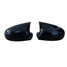 For- Mk5 5 2022 Car Glossy Black Ox Horn Rearview Side Glass Mirror Shell Reversing Mirror Trim Cover Caps