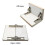 8pcs Self-Locking Folding Hinges Brackets Spring for Replace Old Hinges Cabinets Installation Tools Spare Parts 4