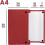 4-PACK A4 Binders Office Binder for Documents Large Folders 4 Colors 4