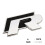 Fit VW R Car Badge Sticker,Black Silver 2