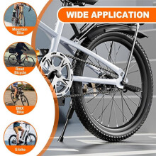 Pedali per Bici, Pedane Pieghevoli per Bicicletta, Pedali Poggiapiedi Posteriori per Mountain Bike Ed e-Bike