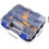 Tools Storage Box Organizer Double Side Hardware Organizers with Removable Plastic Dividers for Screws Nuts Nails Bolts 7