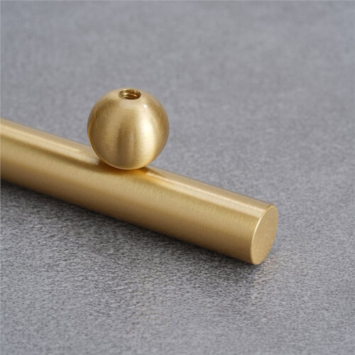 Brass Cabinet Handle - Modern Minimalist Design for Wardrobe and Drawer C 1