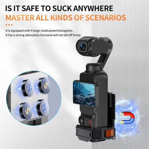 Magnetic Mount for  Pocket 3 Camera Expansion Bracket Frame Desktop Mount Base Vlog Video Shooting Accessories 2