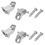 4 Pcs Electric Guitar Roller String Tree String Retainer - Silver 1