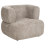 Beliani Armchair LOHJA Chenille Taupe 3