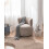 Beliani Armchair VOLDA Chenille Taupe 2