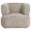 Beliani Armchair LOHJA Chenille Taupe 4