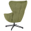 Beliani Swivel Armchair DALEN Fabric Green 5