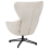 Beliani Swivel Armchair DALEN Fabric Light Beige 5