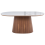 Beliani Dining Table LOCKHART Dark Ash Wood 180 cm 90 cm 4