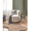 Beliani Armchair VOLDA Chenille Light Beige 2