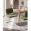Beliani Set of 2 Dining Chairs IRWIN Boucle Green 2