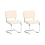 Beliani Set of 2 Dining Chairs IRWIN Boucle Light Beige 4
