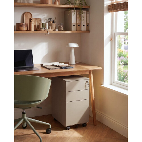 Beliani Storage Unit BOLSENA Metal Beige 1