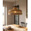 Beliani Pendant Lamp CUVO Wicker Natural 2