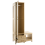 Beliani Hallway Wardrobe with Bench GRAFTON Light Brown 4