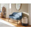 Beliani Dining Bench 2 Seater ARENDAL Fabric Blue 2