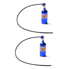 2X Metal Simulated NOS Nitrogen Bottle for 1/10 RC Crawler Car Bronco RC4WD D90 D110 TRX4 Axial Scx10,