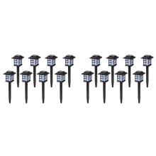 16 Pièces Lampes Solaires de Jardin Lumières Solaires de Paysage pour Lampes Solaires pour Allée de Passerelle de Pelouse de Jardin de Cour,C
