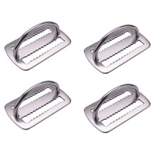 4X 316 Stainless Steel D Ring Buckle Scuba Diving Weight Belt Keeper for 5cm Weight Belt Surfing Swimming Accessories