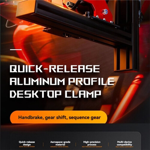Universal Desk Mounted Fixture Quick Release Racing Game Simulator Manual Shift Sequence Desktop Clamp W Adapter Board 2