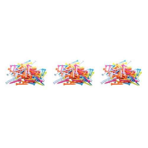 300 Pcs  Tees 54 mm Plastic Mixed Color