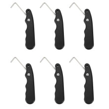 6X Practical for Figure Roller with Extended Hook Durable Ice Hockey Puller Portable Handle Skate Lace Tightener