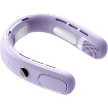 Virex Violet bærbar bladløs nakkevifte - USB-oppladbar miniatyr klimaanleggsvifte